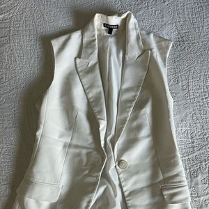 Express white blazer/vest